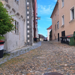 Krems, schmale Straße zwischen Jell und Hoher Markt